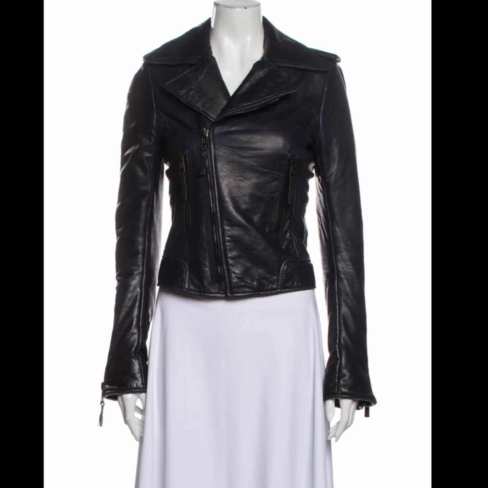 Balenciaga Leather Biker Jacket